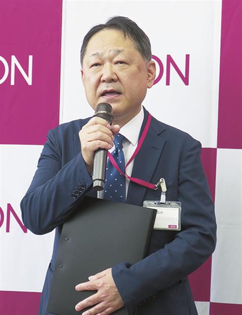 「売上高で2ケタ増を目標にする」と語った岸岡部長