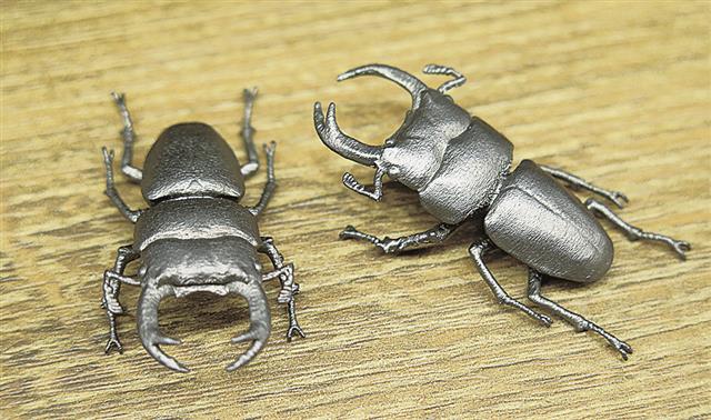 緻密な３Ｄ構造物も造形できる同社のチタン加工技術